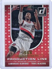 2014-15 Donruss Lamarcus Aldridge Production Line Holo Career Stat Parallel /488