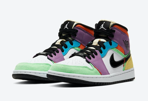 multi colored air jordan 1