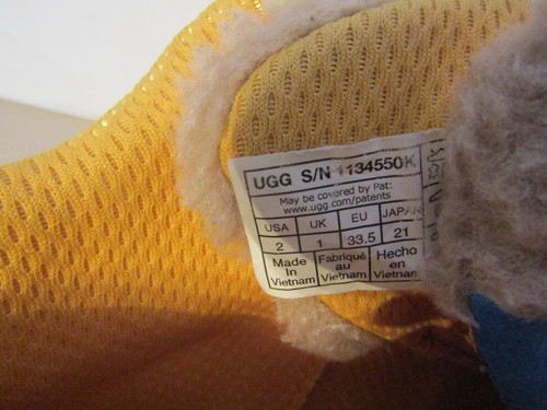 UGG Highland Hi Heritage Kids Hi-Top Sneakers Brown Suede Ankle Boots Size 2 - Picture 10 of 12