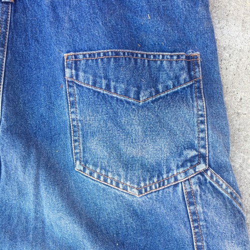 Vintage Bill Blass Jeans Womens Large Bib Overalls 1990s Y2K Blue Denim Bibbed - Picture 8 of 10