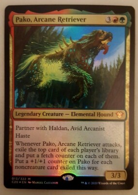 1x Pako, Arcane Retriever FOIL Commander 2020 Ikoria Magic the Gathering NM
