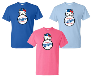 hello kitty dodgers shirt