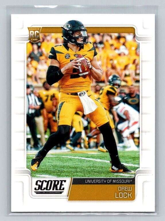 2019 Panini Score Drew Lock #334 RC Missouri Tigers