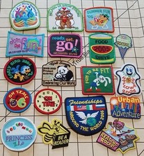 Fun set of Vintage 2000s GIRL SCOUTS Patches LOT of 18 variety
