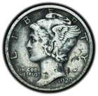1920-D Mercury Dime XF Condition - Great Eye Appeal!