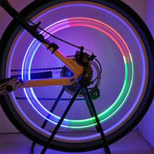 10X Waterproof LED Tyre Wheel Valve Cap Tire Light Color Car Bicycle Motorcycle - Picture 3 of 12