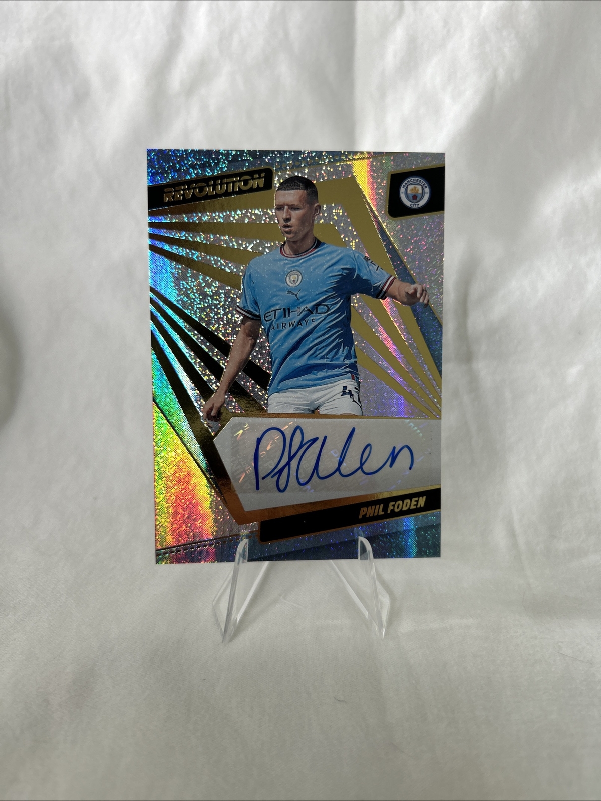 Panini Revolution Phil Foden Auto No. A-PF Manchester City Soccer 