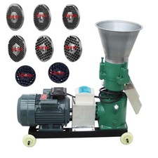 220V 2/3/4/5/6/8/10/12mm Feed Pellet Mill Machine Electric Granulator 200kg/h