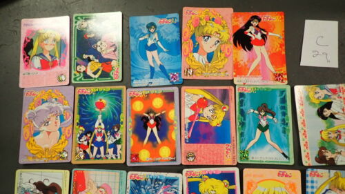C Japanese Sailor Moon TOEI 29 Trading Cards Booster Packs Bandai 