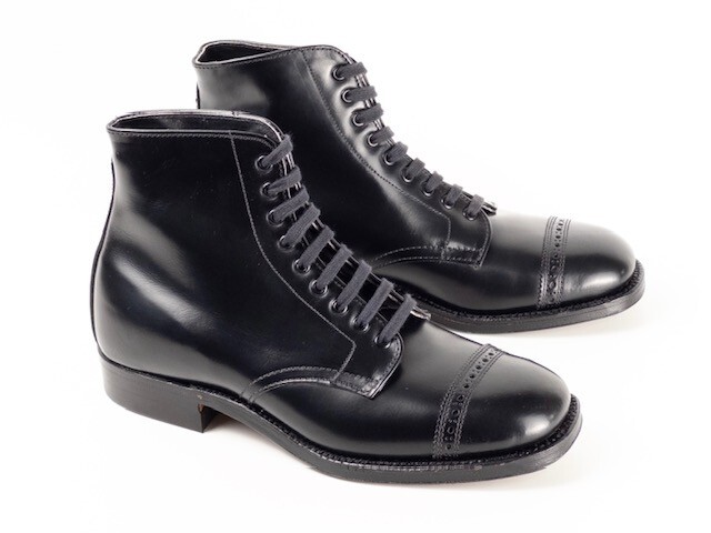 RARE UNWORN NOS | ALDEN 3E BLACK CAPTOE BOOT VINTAGE 1960S RARE UNWORN NOS | ALDEN 3E BLACK CAPTOE BOOT VINTAGE 1960S
