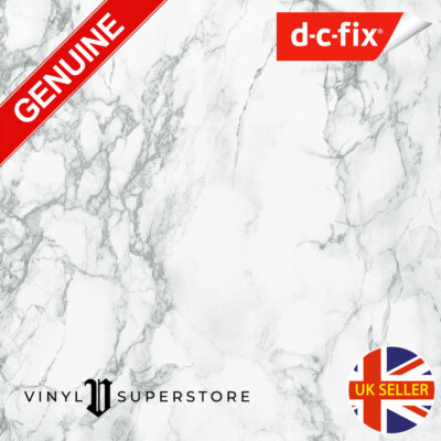D-C FIX WEISS/GRAU MARMOR KLEBERÜCKSEITE KUNSTSTOFF SELBSTKLEBEND VINYL FOLIE 45cm