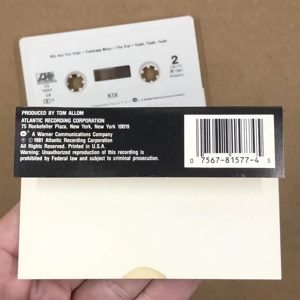 KIX Cassette Tape 80s Metal Glam DEBUT ALBUM HEARTACHE ATOMIC BOMBS - Image 4 of 4