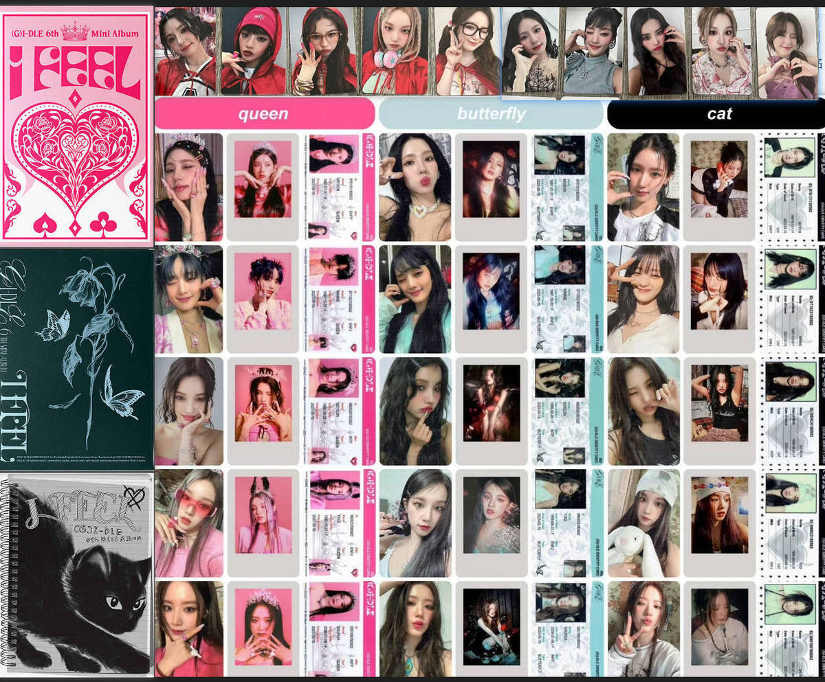 G)I-DLE I Feel ALBUM GIDLE PHOTOCARD POCA polaroid ID card G)I-DLE I Feel ALBUM GIDLE PHOTOCARD POCA polaroid ID card