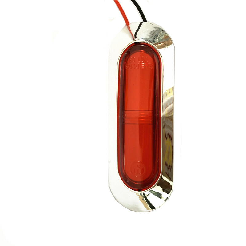 2x Red 4 LED Clearance Side Marker Lights for Car Truck Trailer Pickup