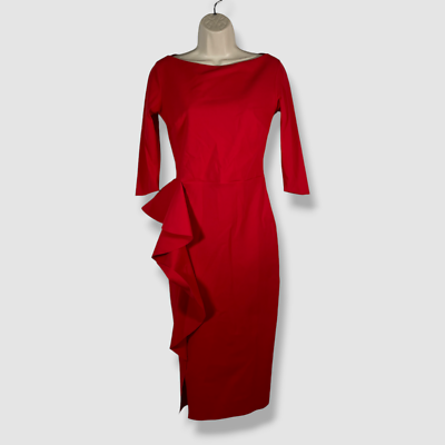 open lace back dress La Petite Robe Di Chiara Boni Women's Thadira Column Gown - Red