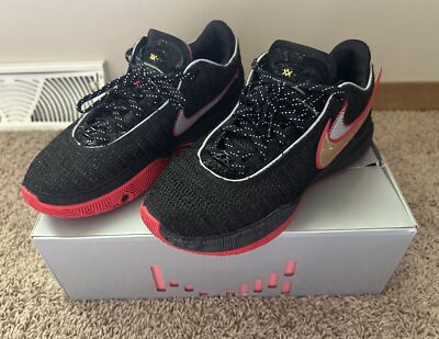 Nike Lebron XX 20 Black Red Bred Men's 9.5 | eBay