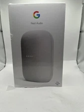 Google Nest Audio Smart Stereo Speaker Voice Assistant Chalk Serial # Record New