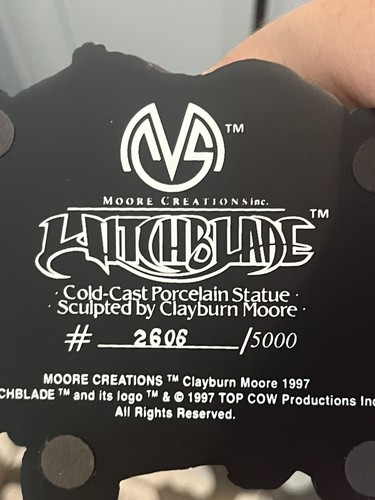 Witchblade #2606/5000 Cold Cast Porcelain 13" Sculpture Clay Moore 1997 open box - Picture 16 of 16