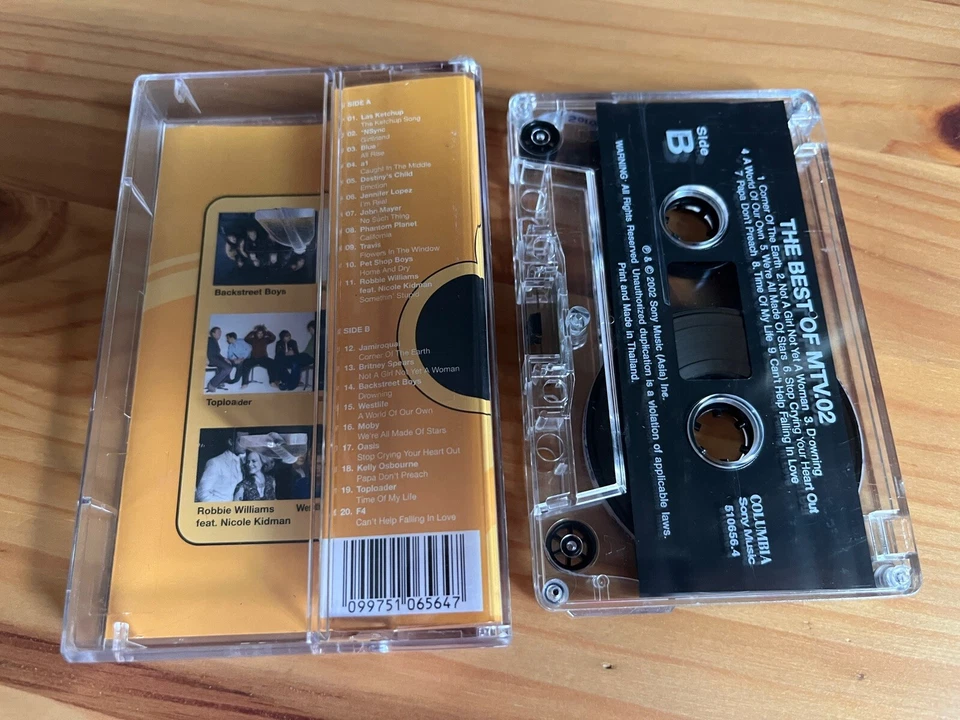 Best of MTV 02 Cassette Tape (2002) Oasis Jamiroquai John Mayer Travis Moby - Image 3 of 4