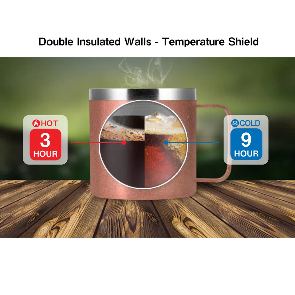 16oz Stainless Steel Mug Sip Lid Vacuum Double Wall Insulated Coffee Tumbler - Image 4 of 4