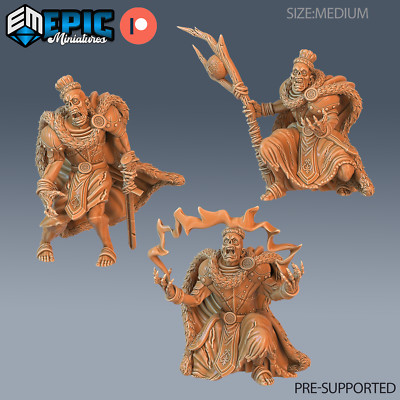 Zombie King, Dungeons and Dragon Miniatur, D&D Fantasy Wargaming Undead 28 mm