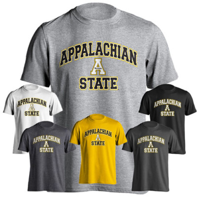 Appalachian State Mountaineers Football Shirt - Laces Out Tee In App State Gold, Size Large