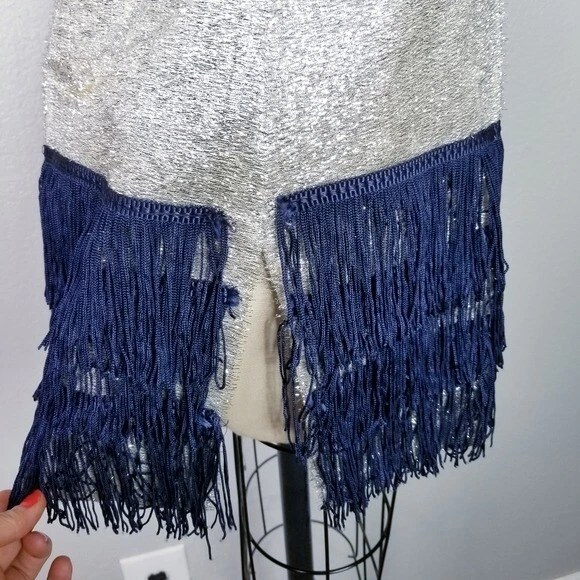 Vintage 60s does 20s flapper mini dress size small handmade costume - Image 2 of 4