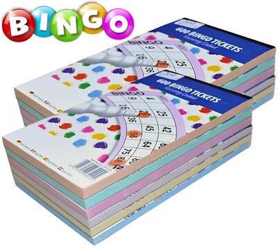 Blocco Biglietti Bingo Da 600 - Quickies Pad Con 6 TV A Colori