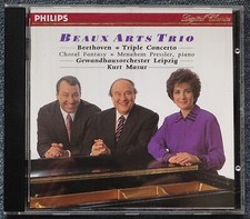 Beethoven: Triple Concerto & Choral Fantasy. Beaux Arts Trio. 1 CD 1994 Philips