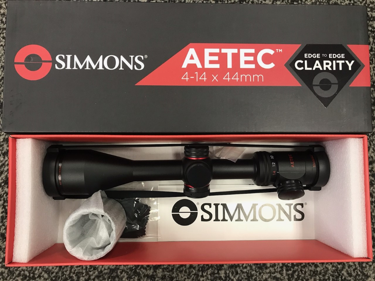 Simmons Aetec 4-14x44 scope ** FREE SHIPPING TO CONT USA** Illuminated 5A41444I