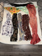 Lot of 18 Women  s Neck Scarf Scarves-See All Pictures- Estate Find