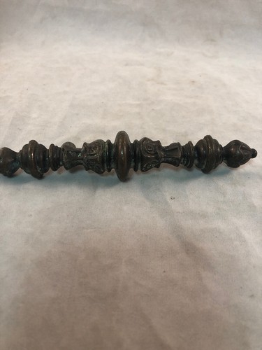 1 Vintage Ornate Brass Dresser Cabinet Desk Drawer Pull Handle 6" Canada CH 1730 - Picture 7 of 12
