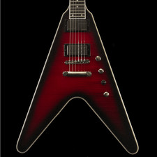 Epiphone Dave Mustaine Prophecy Flying V Aged In Aged Dark Red Burst