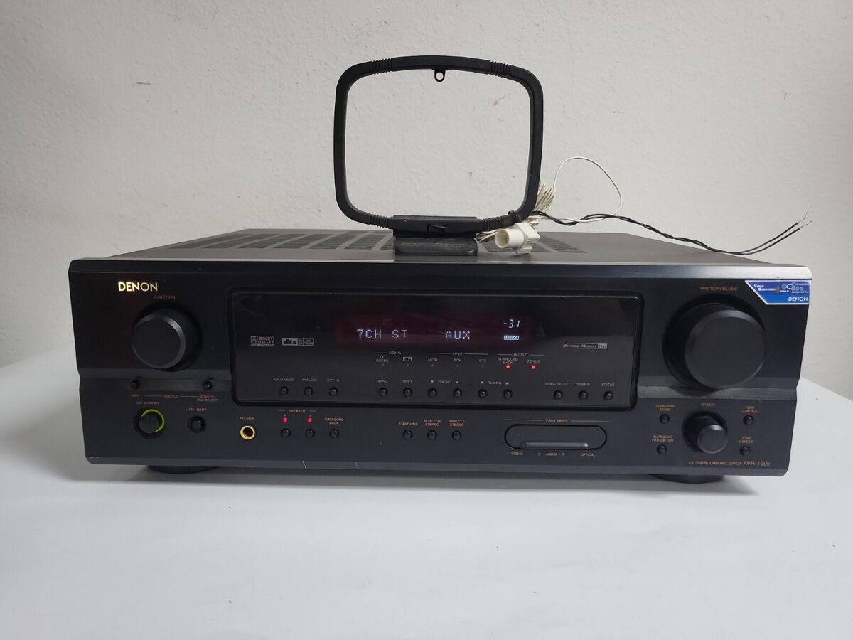 Denon AVR-1905 ~ 7.1 Channel Audio / Video Receiver ~ 80 WPC Denon AVR-1905 ~ 7.1 Channel Audio / Video Receiver ~ 80 WPC