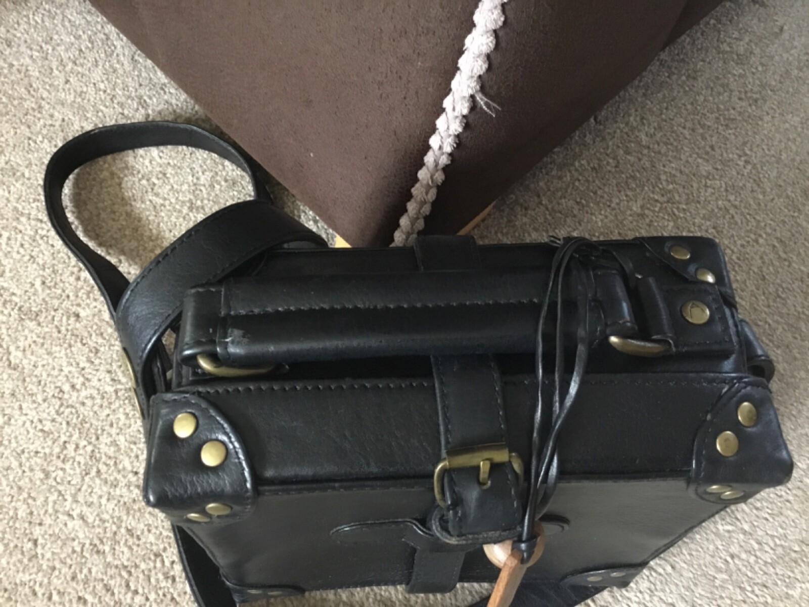 hidedesign by Radley small black leather bag eBay