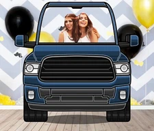 Blue Ram Truck, Vehicle Theme, DIY Photo Booth Props, Non-Personalized