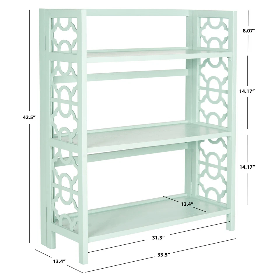 Librería baja SAFAVIEH Natalie de 3 niveles | Celadon | Foto 4 de 4