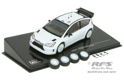 CITROEN C4 WRC WHITE 2010 PLAIN BODY VERSION 4 WHEELS 1:43 MDCS011 IXO