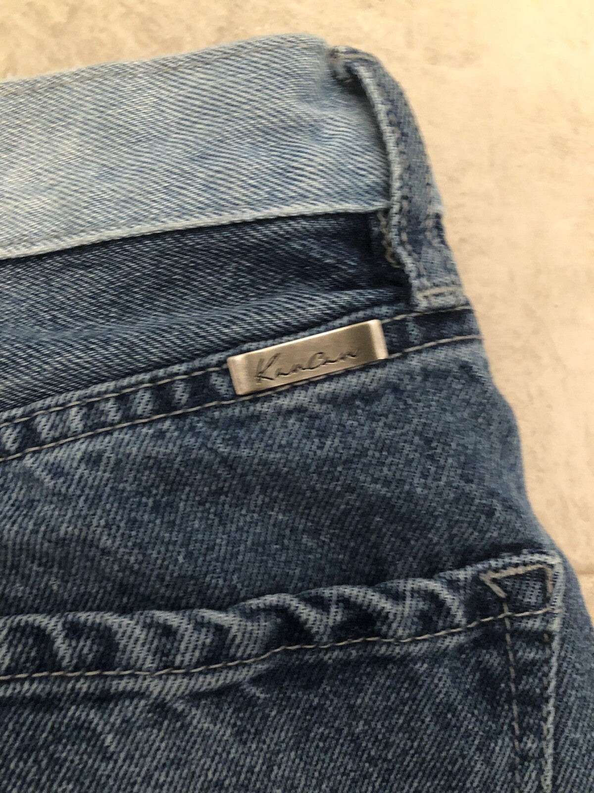 KanCan Patchwork Two Tone Button Fly Straight Leg… - image 5