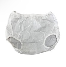 Vintage Plastic Pilchers Sz 1 White NWOT Plastic Pants Nappy Cover