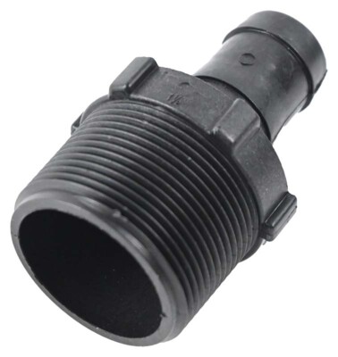 Banjo HB150-100 Polypropylene Hose Fitting, Adapter, 1-1/2'' NPT Male x 1'' Barbed