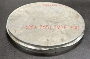 1 1/4” Thickness 6061 - T651 Round Plate Drop - 11.5" Diameter x 1.25” Length