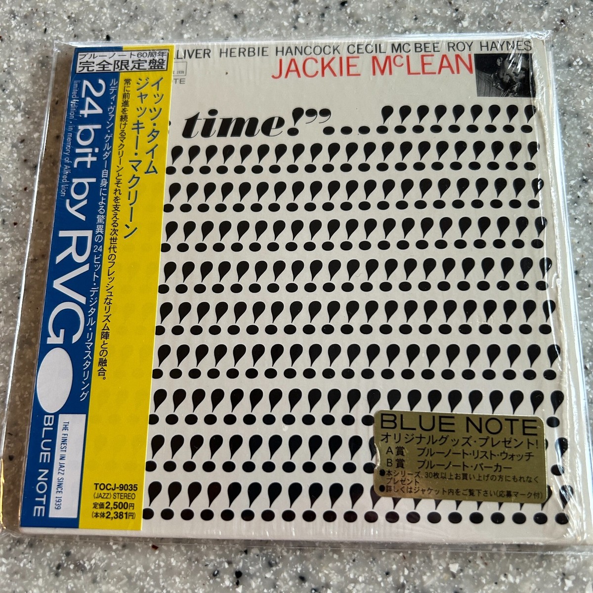 It's About Time by Jackie McLean Japan mini-LP paper sleeve