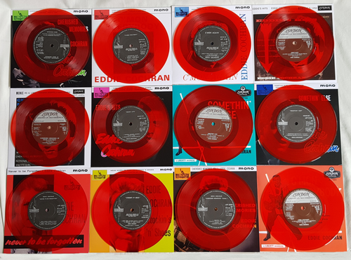 EDDIE COCHRAN - UK VINYL EP BOX SET . LTD EDITION RED VINYL. - Picture 6 of 9