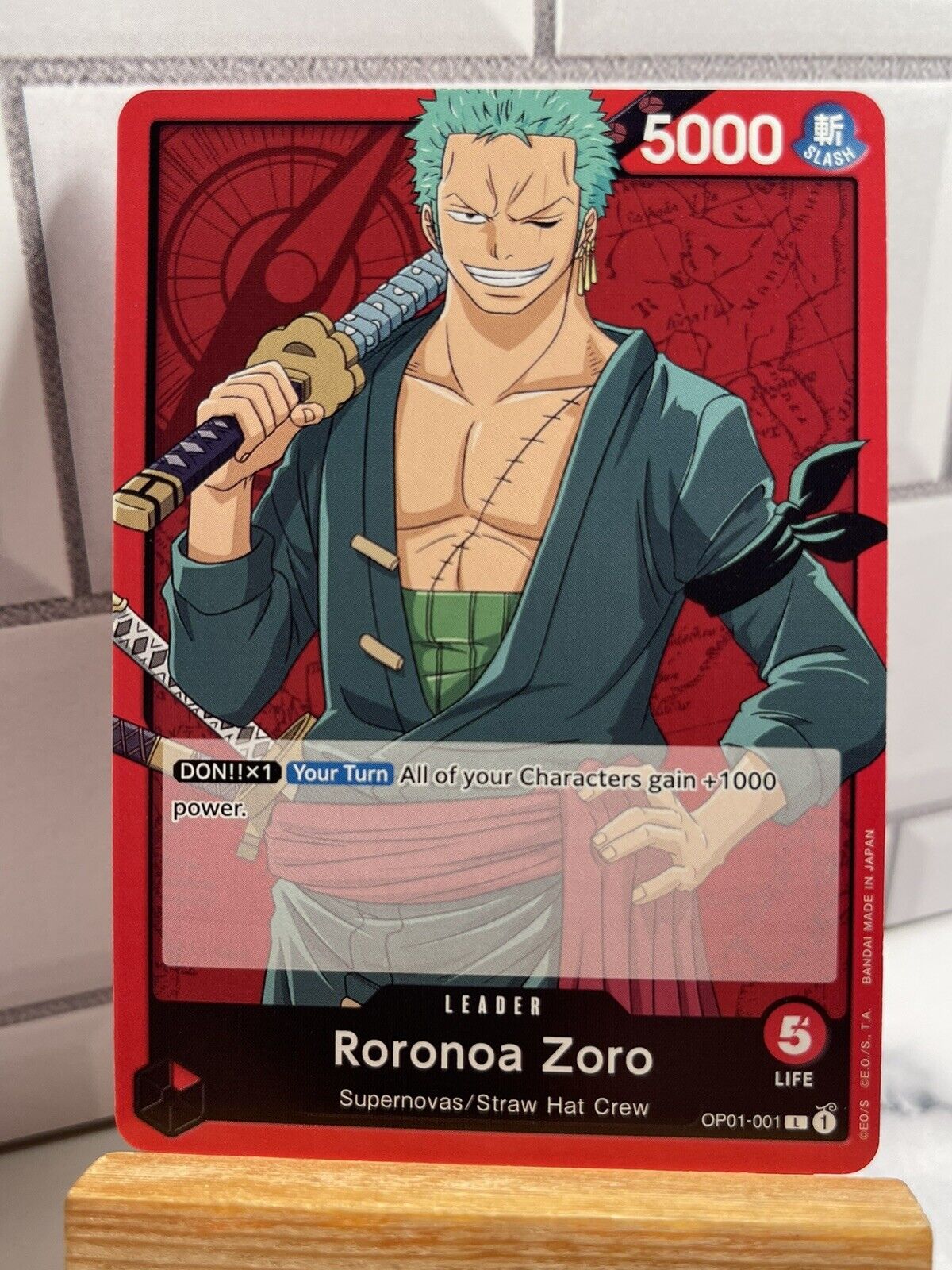 One Piece DON Card Custom Handmade to Order Roronoa 