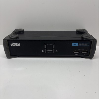 ATEN CubiQ - CS1762A USB 2-Port DVI KVMP Switch  Not Tested.