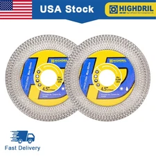 2pcs 4.5in Diamond Cutting Grinding Wheel Disc Marble Porcelain Saw Blade Cutter