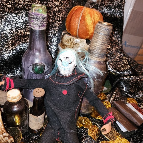 Gruselige Clownmaske aus Latex im Maßstab 1/6 für Gi Joe Barbie oder Ken OOAK (CROUCHY JOE) - Bild 3 von 15