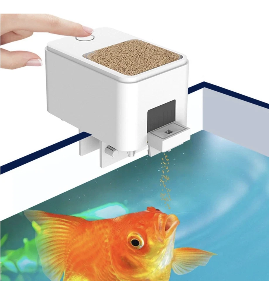 Smart Automatic Fish Feeder Pond APP Control Dispenser Moisture-proof Goldfish — 第 4/4 张图片