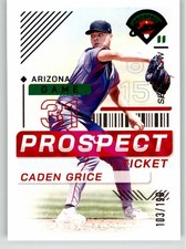 Caden Grice 2024 Panini Prospect Edition Blue 162 #/199 Arizona Diamondbacks